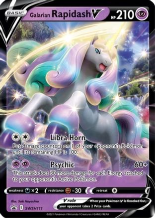 Galarian Rapidash V - SWSH111 (SWSH111)/307 Promo Holofoil