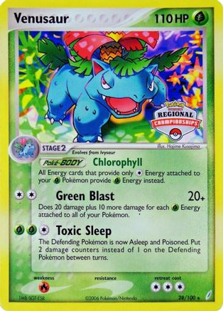 Venusaur - 28/100 (Regional Championships) (28) Promo