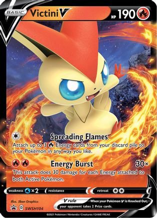 Victini V - SWSH104 (SWSH104)/307 Promo Holofoil