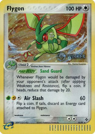 Flygon - 15/97 (Pokemon League) [Winner] (15) Promo Holofoil