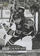 Sidney Crosby [Black White] #C-76 2025 Upper Deck UD Canvas