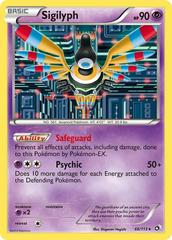 Sigilyph #66 Pokemon Legendary Treasures - Moderately Played