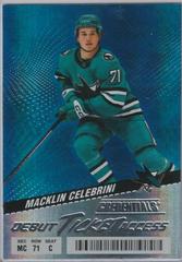 Macklin Celebrini #111 debut ticket access 12/399