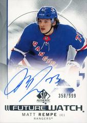 Matt Rempe future watch #109 #627/999 (cabinet-NM)