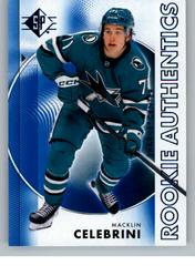 2024-2025 Macklin Celebrini [Blue Rookie Authentic] #135 (cabinet)