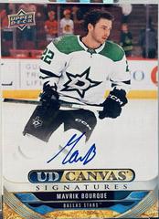 Mavrik Bourque #CS-MB 2024 Upper Deck Clear Cut Canvas Signature (Cabinet)