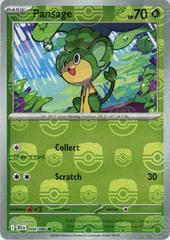 Pansage (Master Ball Pattern) (4) Common Holofoil