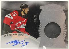 Nico Hischier #SP-NH 2024 Upper Deck The Cup Signature Puck 25/25 (cabinet-NM)