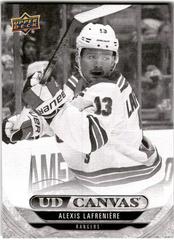 Alexis Lafreniere [Black] #C335 2024 Upper Deck Canvas (Cabinet-NM)