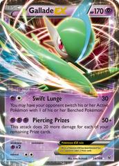 Gallade EX #34 Pokemon Roaring Skies - Moderately Played