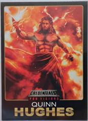 Quinn Hughes pro visions 9 of 9 credentials hockey (cabinet-NM)