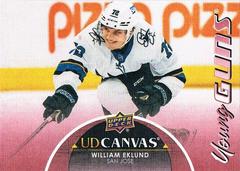 William Eklund #C234 [Rookie] 2021 Upper Deck UD Canvas (cabinet)