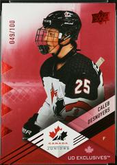 Caleb Desnoyers [Exclusives] #65 2024 Upper Deck Team Canada Juniors 53/100 (cabinet)