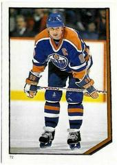 Wayne Gretzky #72 1986 O-Pee-Chee Sticker(cabinet)