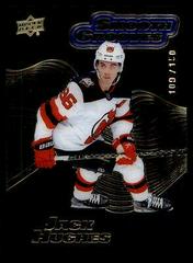 Jack Hughes [Sapphire] #SG25 2022 Upper Deck Smooth Grooves 134/150