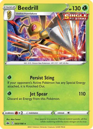 Beedrill (3)/198 Holo Rare Reverse Holofoil