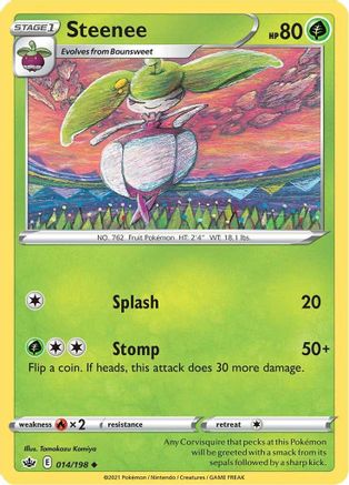 Steenee (14)/198 Uncommon Reverse Holofoil