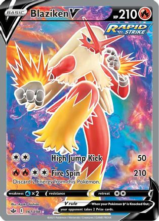 Blaziken V (Full Art) (161)/198 Ultra Rare Holofoil