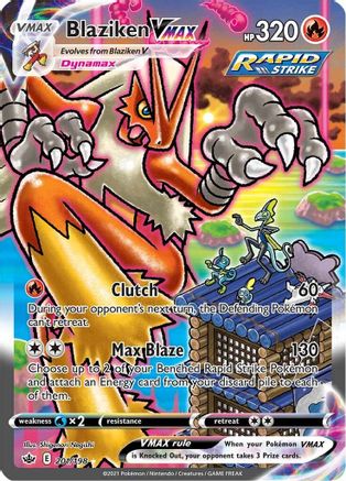 Blaziken VMAX (Alternate Art Secret) (201)/198 Secret Rare Holofoil