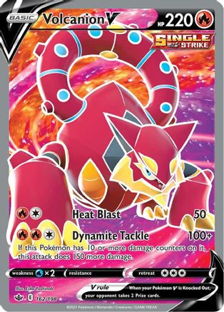 Volcanion V (Full Art) (162)/198 Ultra Rare Holofoil