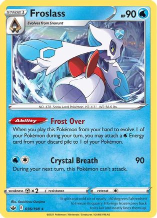 Froslass (36)/198 Holo Rare Reverse Holofoil