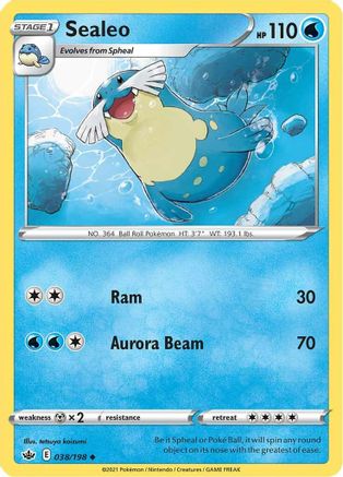 Sealeo (38)/198 Uncommon Reverse Holofoil