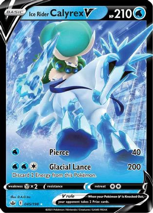 Ice Rider Calyrex V (45)/198 Ultra Rare Holofoil