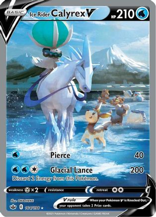 Ice Rider Calyrex V (Alternate Full Art) (164)/198 Ultra Rare Holofoil