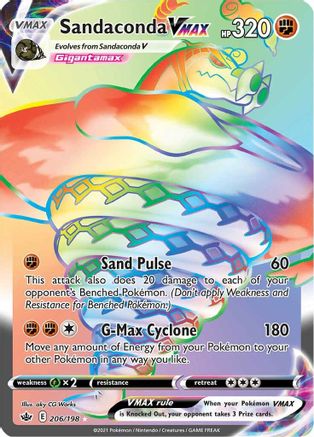 Sandaconda VMAX (Secret) (206)/198 Secret Rare Holofoil