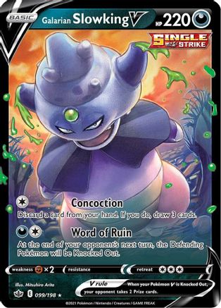 Galarian Slowking V (99)/198 Ultra Rare Holofoil