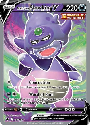 Galarian Slowking V (Full Art) (178)/198 Ultra Rare Holofoil