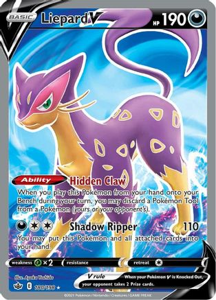 Liepard V (Full Art) (180)/198 Ultra Rare Holofoil