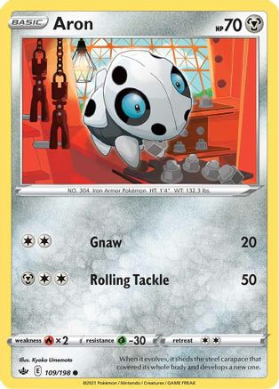 Aron (109)/198 Common Reverse Holofoil