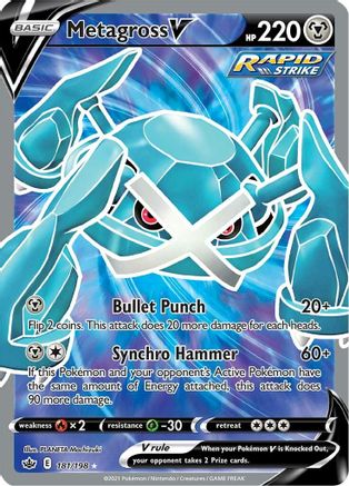 Metagross V (Full Art) (181)/198 Ultra Rare Holofoil