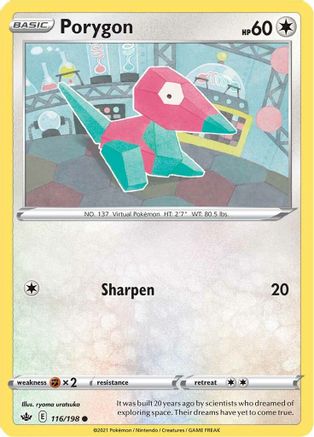 Porygon (116)/198 Common Reverse Holofoil