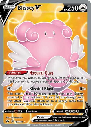 Blissey V (Full Art) (182)/198 Ultra Rare Holofoil