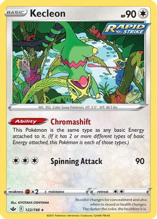 Kecleon (122)/198 Rare Reverse Holofoil