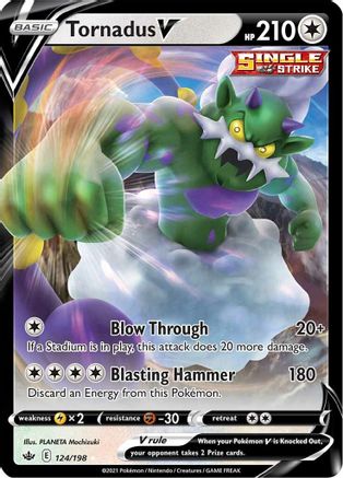 Tornadus V (124)/198 Ultra Rare Holofoil