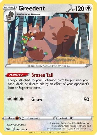 Greedent (128)/198 Holo Rare Holofoil