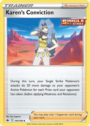 Karen's Conviction (144)/198 Uncommon Reverse Holofoil