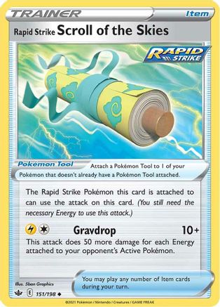 Rapid Strike Scroll of the Skies (151)/198 Uncommon Reverse Holofoil