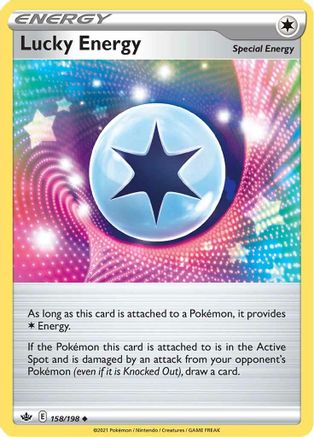 Lucky Energy (158)/198 Uncommon Reverse Holofoil