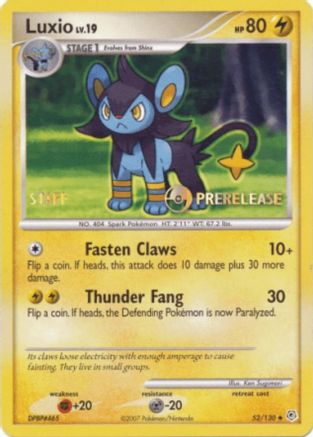 Luxio - 52/130 (Prerelease) [Staff] Promo