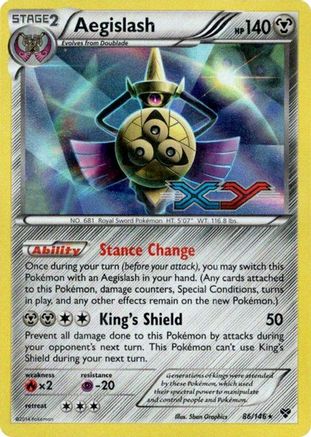 Aegislash - 86/146 (Prerelease) (86) Promo Holofoil