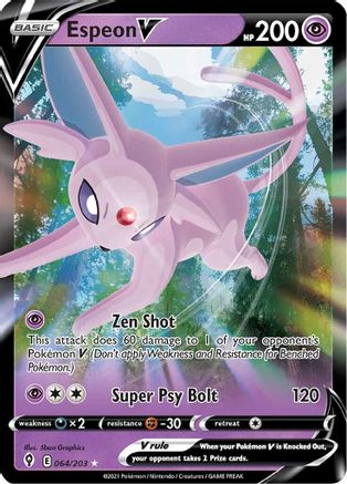 Espeon V (64)/203 Ultra Rare Holofoil
