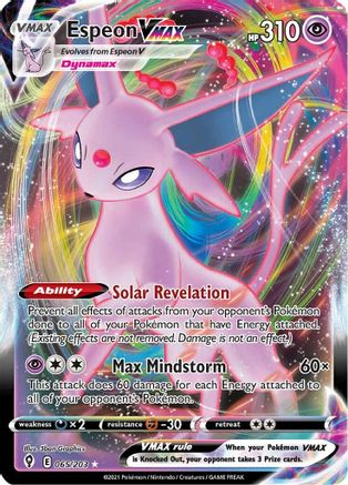 Espeon VMAX (65)/203 Ultra Rare Holofoil