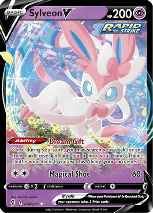 Sylveon V (74)/203 Ultra Rare Holofoil