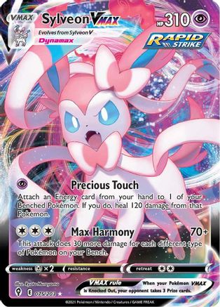 Sylveon VMAX (75)/203 Ultra Rare Holofoil