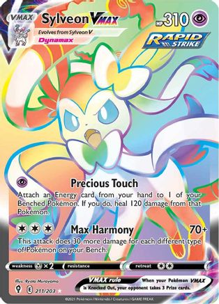 Sylveon VMAX (Secret) (211)/203 Secret Rare Holofoil