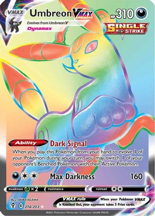 Umbreon VMAX (Secret) (214)/203 Secret Rare Holofoil